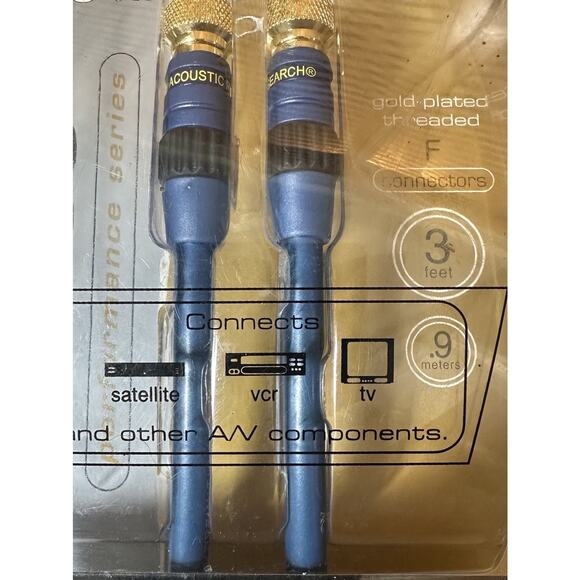 Digital Coax Cable Acoustic Research Model Number AP010 Gold Plated 3 Ft NEW - Picture 11 of 11